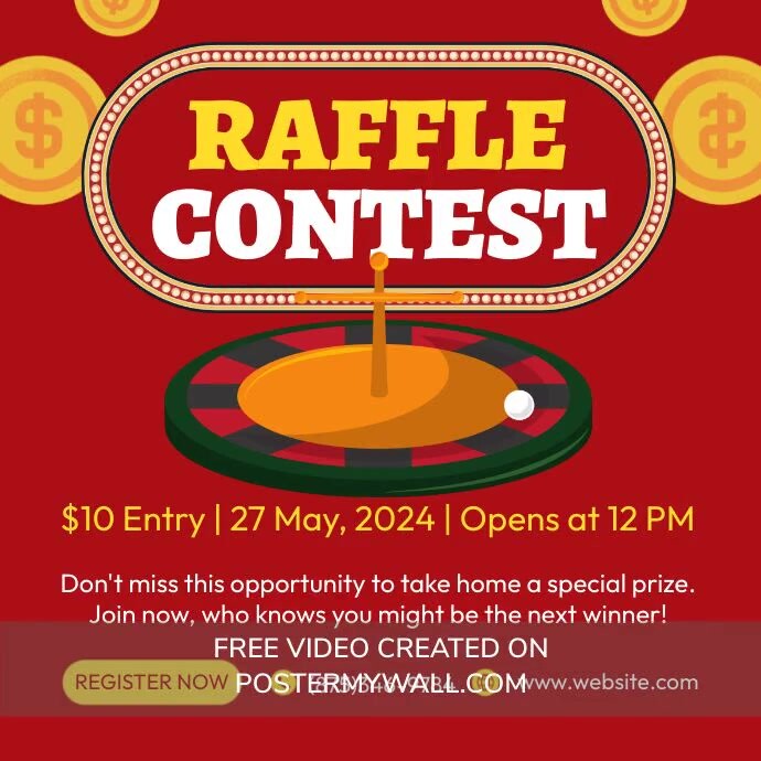 Plantilla de Raffle Contest | PosterMyWall