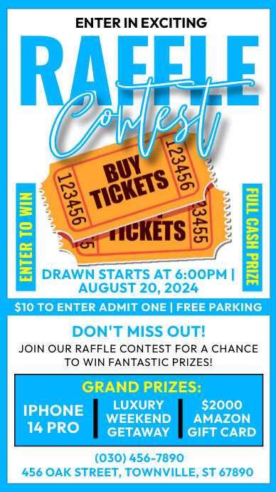 Raffle Contest Template | PosterMyWall