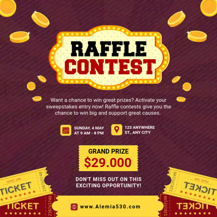 Raffle Contest Template | PosterMyWall