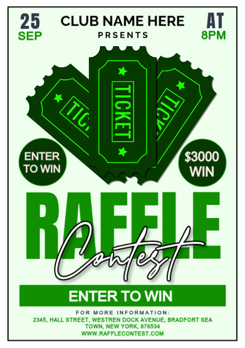 Raffle Contest Template | PosterMyWall