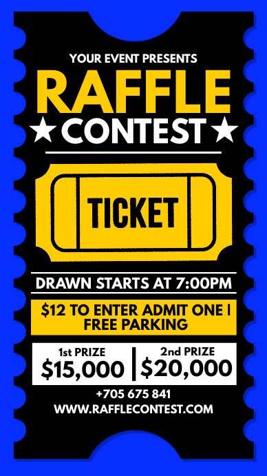 Plantilla de raffle contest | PosterMyWall