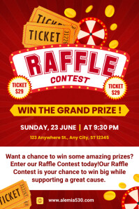 Weekly Raffle Banner Raffle Giveaway Poster Template | PosterMyWall
