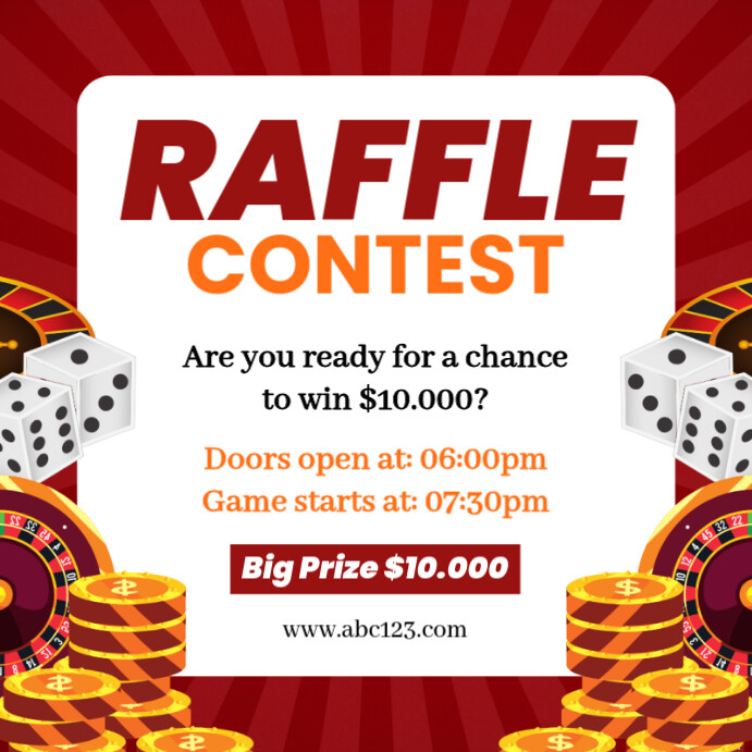 Raffle Contest Template | PosterMyWall