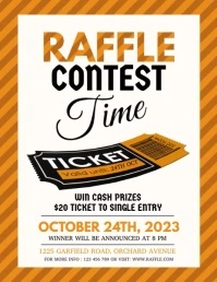 raffle contest Flyer (US Letter) template