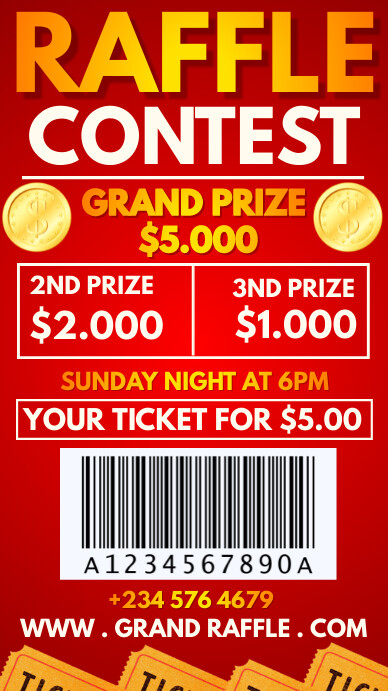raffle contest Template | PosterMyWall
