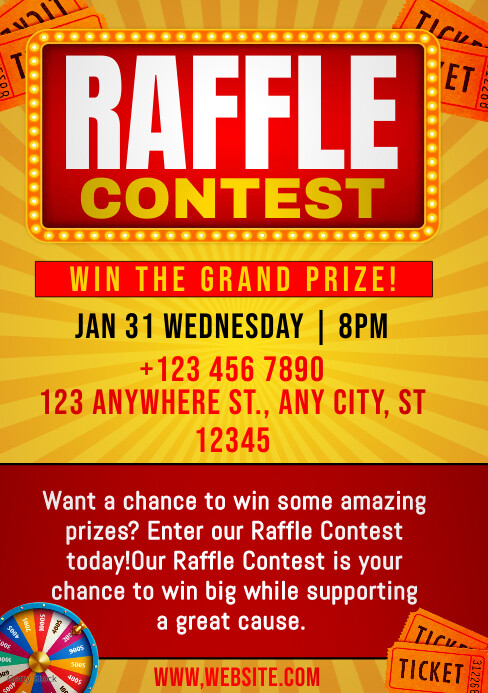 raffle contest Template | PosterMyWall
