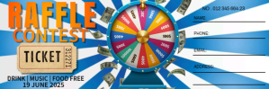 raffle contest Twitter-header template