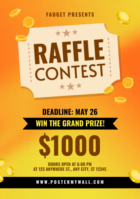 Raffle Contest Template | PosterMyWall