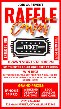 RAFFLE CONTEST Template | PosterMyWall