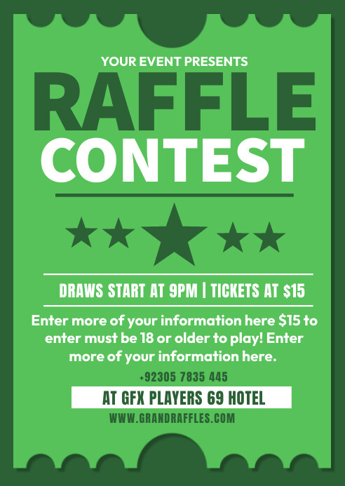 Tech Raffle Contest raffle contest Template | PosterMyWall