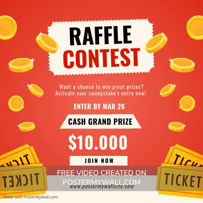 Raffle Contest Template | PosterMyWall