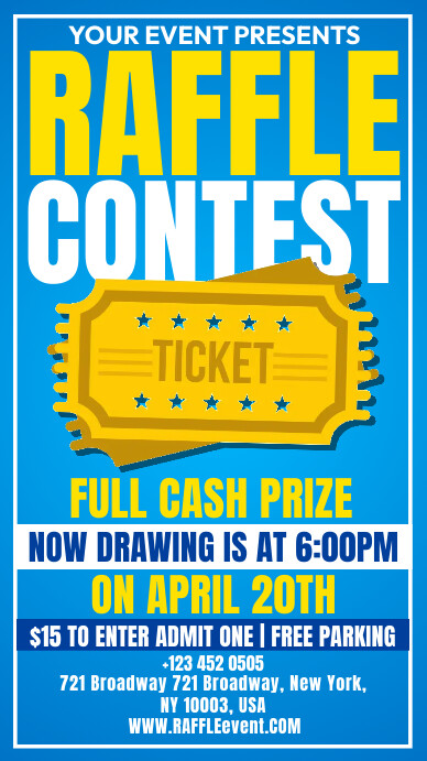 raffle contest Template | PosterMyWall