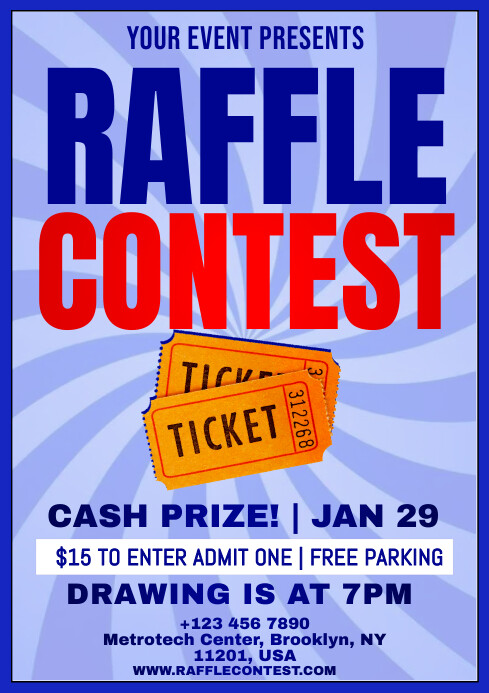 raffle contest Template | PosterMyWall