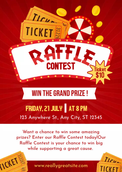 Copia de Raffle Contest PosterMyWall Copia de Raffle Contest PosterMyWall