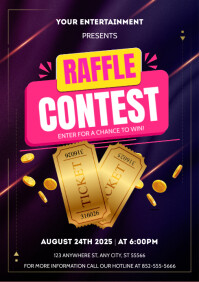 Tech Raffle Contest raffle contest Template | PosterMyWall
