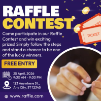 Raffle Contest Post Instagram template
