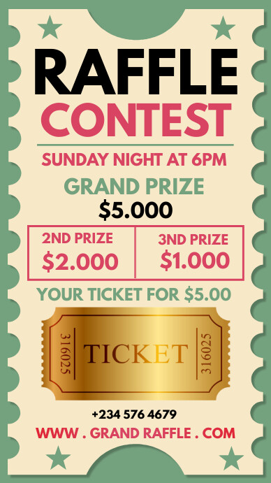 raffle contest Template | PosterMyWall