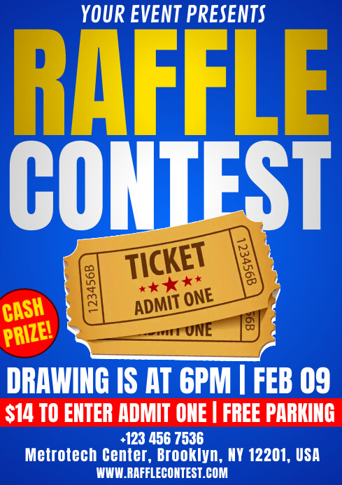 raffle contest Template | PosterMyWall