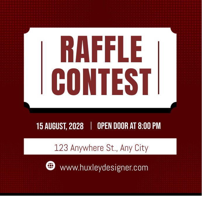 Tech Raffle Contest raffle contest Modelo | PosterMyWall