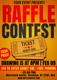 Generic Raffle Poster Raffle Poster Template | PosterMyWall