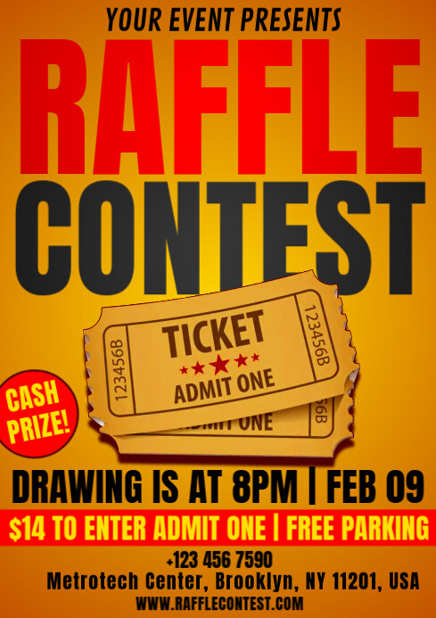 raffle contest Template | PosterMyWall