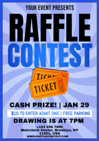 Join The Raffle Sample Raffle Contest Template | PosterMyWall