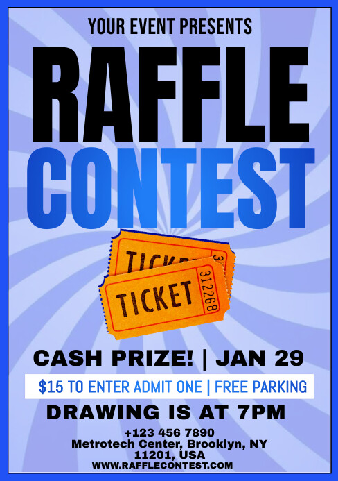 raffle contest Template | PosterMyWall