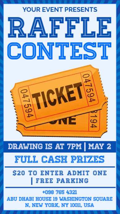 raffle contest Template | PosterMyWall