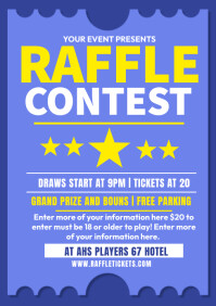 Pageant Raffle Template raffle contest Template | PosterMyWall