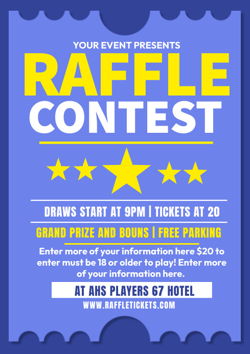 raffle contest Template | PosterMyWall