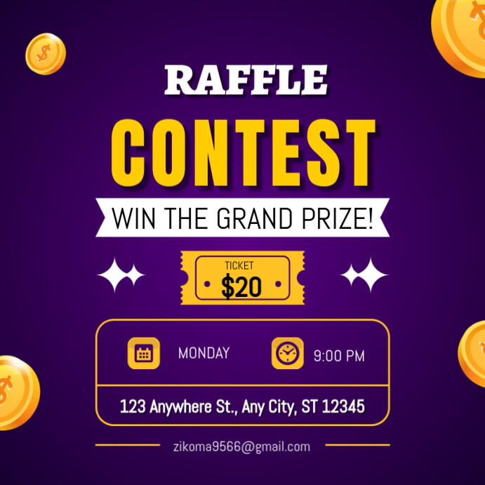 Weekly Raffle Banner Copy of Raffle contest | PosterMyWall