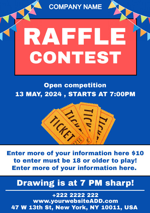 Plantilla de raffle contest | PosterMyWall