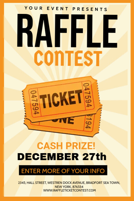 raffle contest Template | PosterMyWall