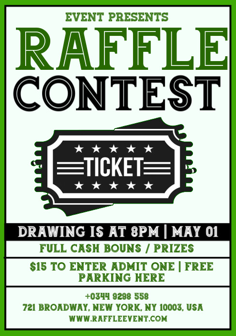 raffle contest Template | PosterMyWall