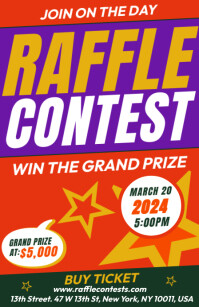 Facebook Raffle Ad Raffle Contest Announcement Ads Template | PosterMyWall