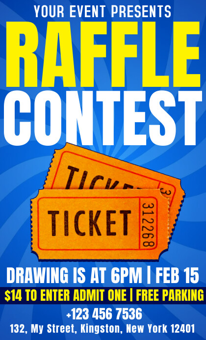 raffle contest Template | PosterMyWall