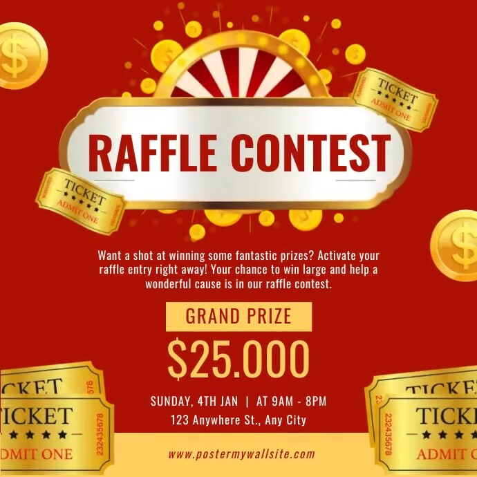 Raffle Contest Template | PosterMyWall