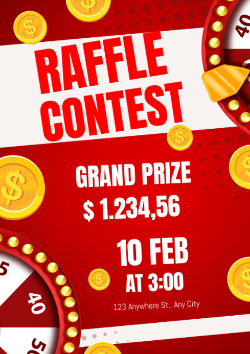 Raffle contest Template | PosterMyWall