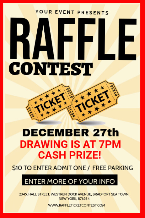 Copy of raffle contest | PosterMyWall