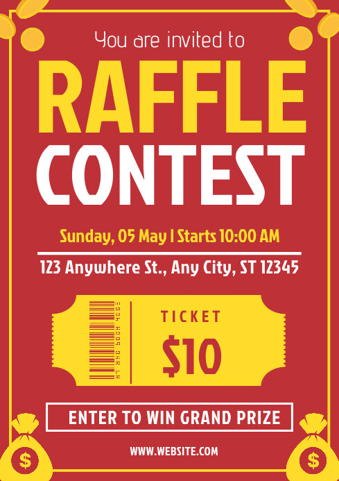 Raffle Contest Template PosterMyWall