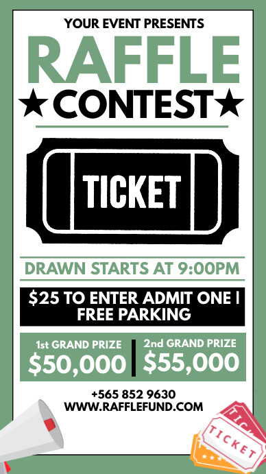 Raffle contest Template | PosterMyWall