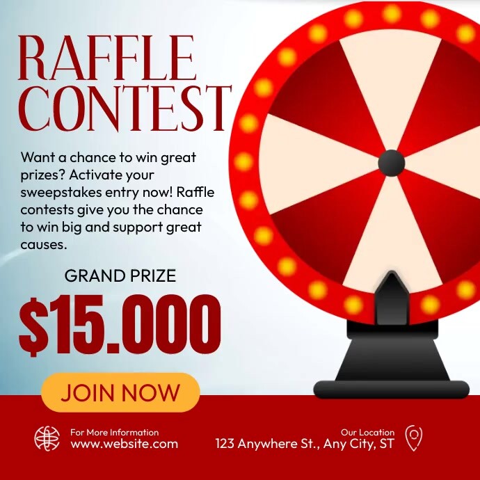 Tech Raffle Contest Copy of Raffle Contest Event | PosterMyWall