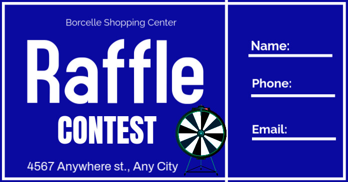 Raffle Contest Facebook Shared Image Template | PosterMyWall