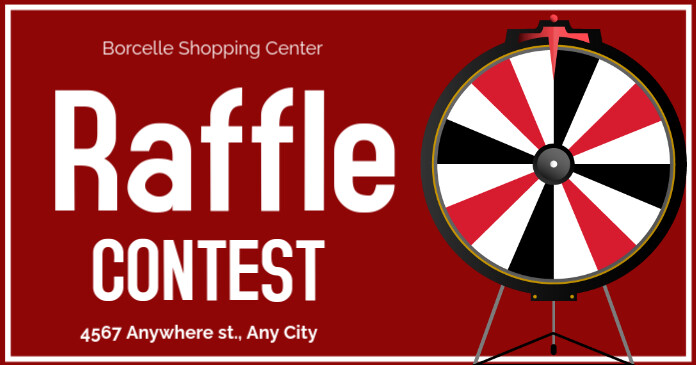 Raffle Contest  Facebook Shared Image template
