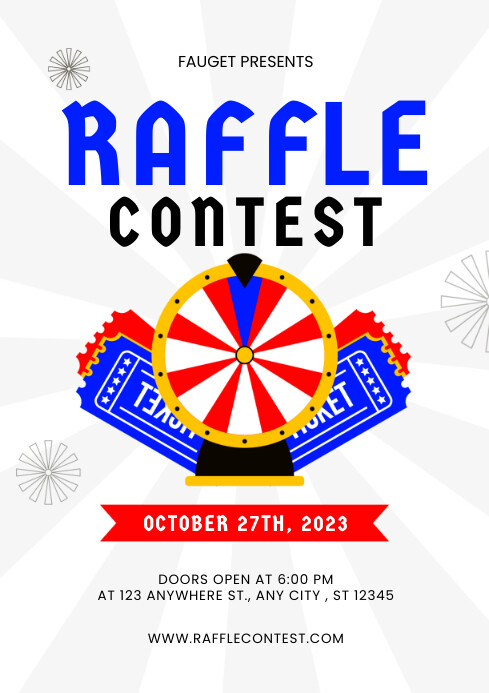 Raffle Contest Flyer Design Template | PosterMyWall