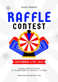 Yellow Illustrative Raffle Flyer Design Template | PosterMyWall