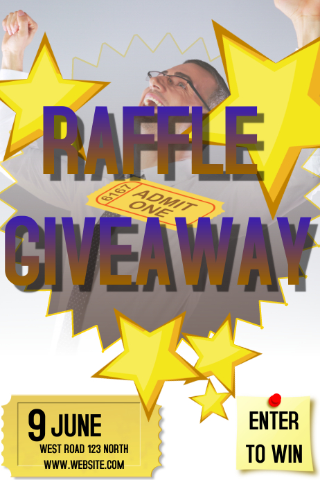 Discovery Raffle Poster Copy of RAFFLE CONTEST FLYER POSTER AD | PosterMyWall