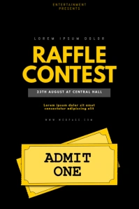 Raffle Contest flyer template
