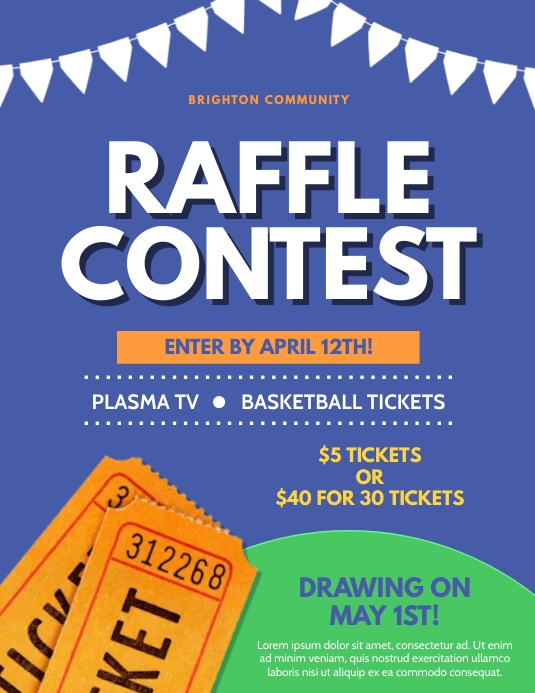 Plantilla de Raffle Contest Flyer Template | PosterMyWall