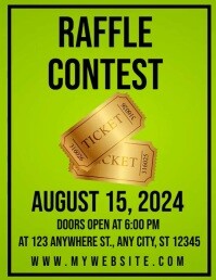 raffle contest flyers Template | PosterMyWall